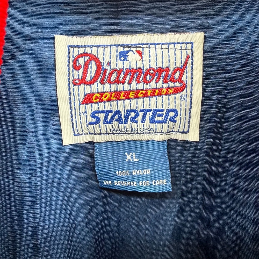 Vintage Starter Atlanta Braves Diamond Collection 1/2 Zip Jacket USA XL MLB - Picture 3 of 9